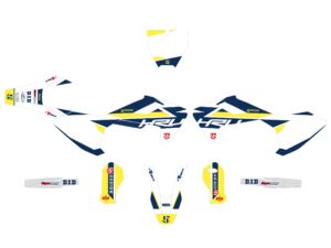 Kit déco moto – Husqvarna TC 65 2017/2018 – UP – ROUND blanc