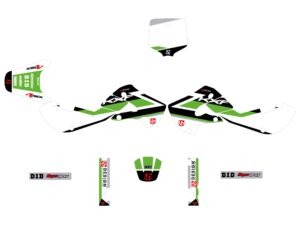 Kit déco Kawasaki KX 65 (2000-2022) – UP Design ROUND Vert
