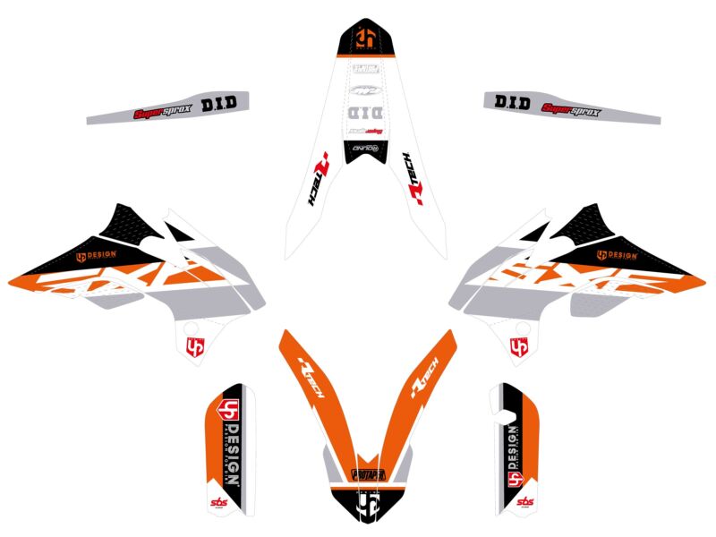 Kit déco Moto KTM SX 85 2015-2017 – UP ROUND Orange