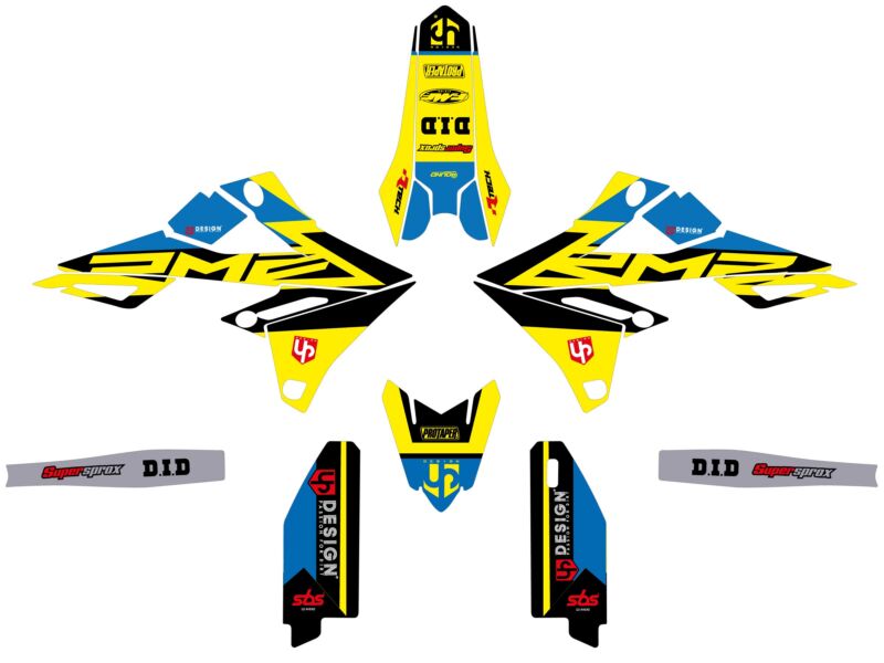 Kit déco Suzuki RM-Z 450 (2008-2017) – Jaune – UP Design