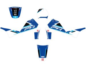 Kit déco Yamaha PW80 (1983-2012) – Bleu – UP Design