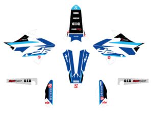Kit déco Yamaha YZ125/YZ250 (2022-2023) – Bleu – UP