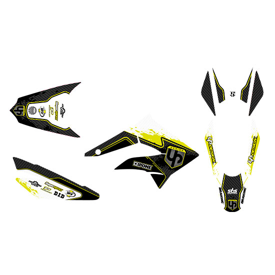 Kit déco moto DERBI DRD XTREME 2011-2016 – UP – SPECTRUM noir