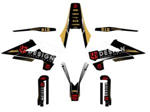 Kit déco pour Husqvarna FE 250/350/450/501 (2017-2019) - UP SPIKE Noir et Blanc