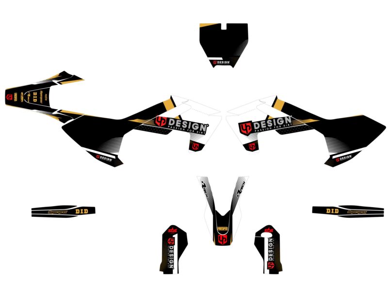 Kit déco moto Gas Gas EC125/200/250/300 2014-2016 – UP IRON Rouge