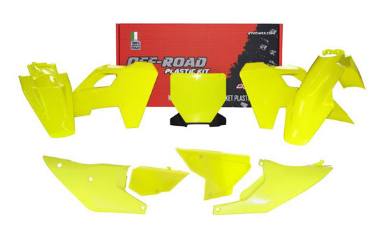 Kit plastique 7 pièces Husqvarna TC FC FS 125/250/350/450 2023 – R’Tech Jaune