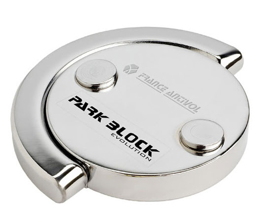 Socle d’ancrage moto scooter PARK BLOC Évolution – FRANCE ANTIVOL – acier cémenté – 115x160 mm