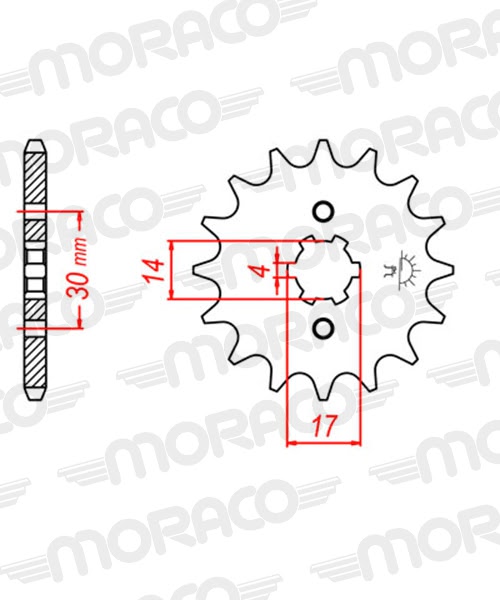 Pignon 13 dents Pas 428 Mash X-Ride – Supersprox PC11013