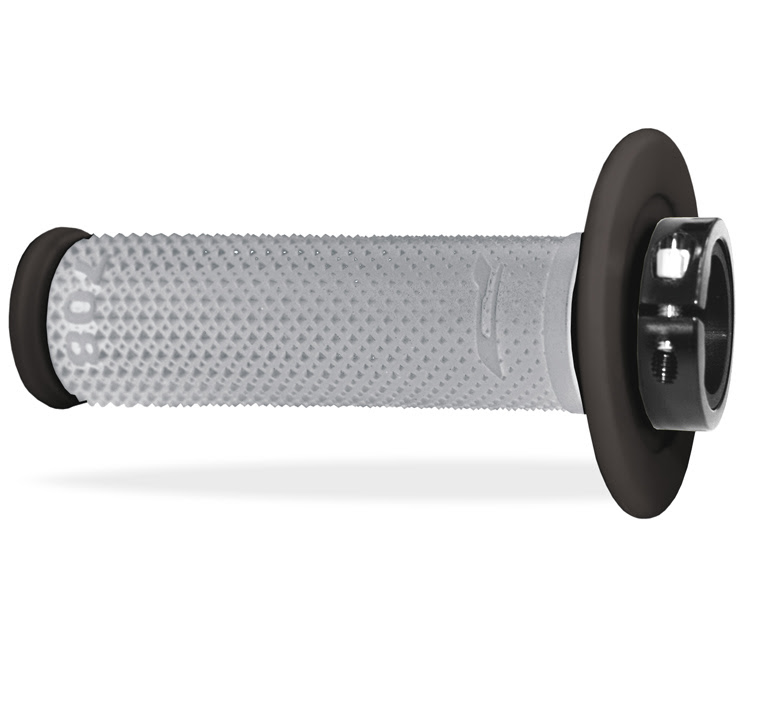 Poignées Off-Road Progrip 708 Lock-On Noir/Gris Ø22/25 mm – Moto 2T / 4T avec 7 Cams