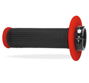 Poignées Lock On Progrip 708 Rouge/Noir Ø22-25 mm – 2 Temps / 4 Temps