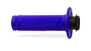 Poignées moto Off-Road Ø22/25 mm – Progrip 709 Lock On bleu + 7 CAMS