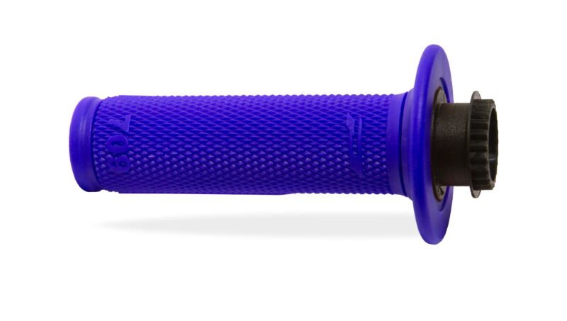 Poignées moto Off-Road Ø22/25 mm – Progrip 709 Lock On bleu + 7 CAMS