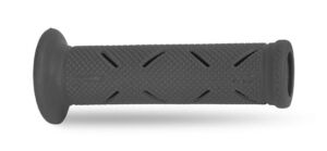 Poignées moto route Ø22-25 mm – Progrip 717 Carbone Gel – Gris – Bout fermé