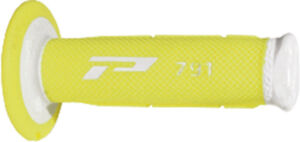 Poignées moto 22/25 mm Progrip 791 Blanc/Jaune Fluo – OffRoad
