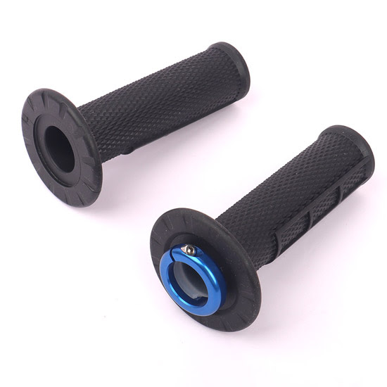 Poignées moto Lock-On 22/24mm (120mm) – UP HOLESHOT – Grip anti-vibration