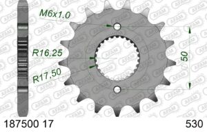 Pignon Sortie de Boite Royal Enfield Bullet #530 187500-17 - AFAM