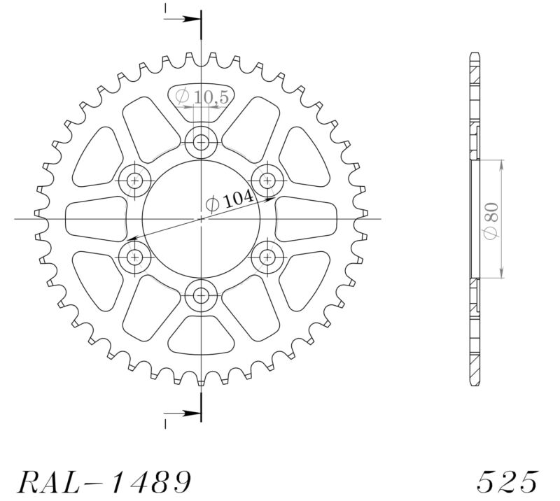 Couronne aluminium 41 dents Kawasaki Ninja1000 SX / Z1000 / ZX-10R / ZX-9R (2002-2023) – Supersprox AH610X41