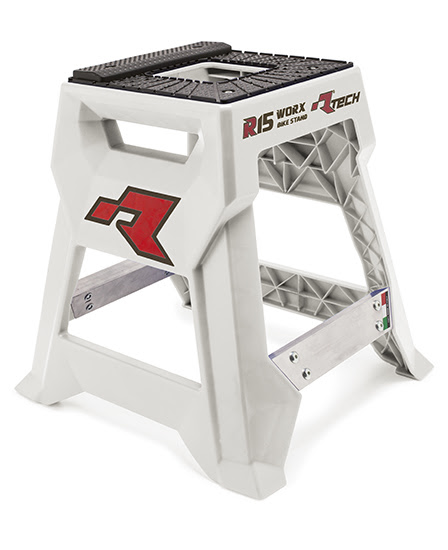 Trépied moto aluminium gripster R15 blanc – R’Tech RCAVMX0015BN