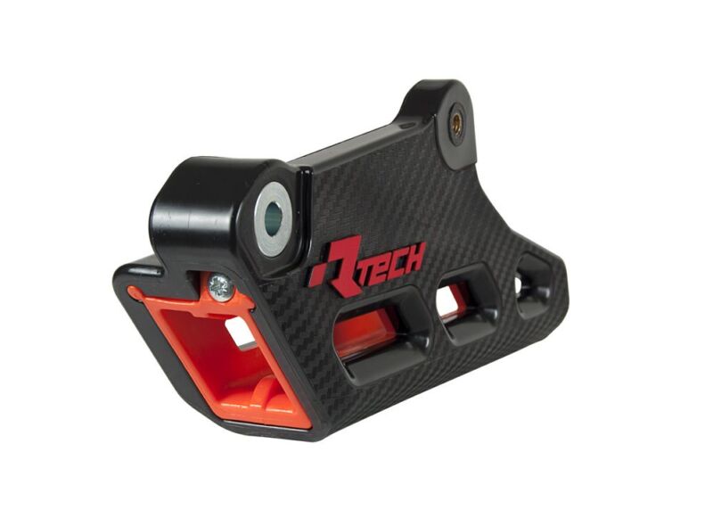 Guide chaîne motocross/enduro Monoblock R2.0 – R’Tech – Réf. RCRUKTMNRAR20 – Noir/Orange
