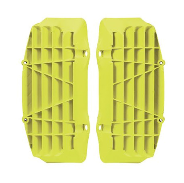 Grille de radiateur motocross – polypropylène jaune fluo – R’Tech RGRKTMGF0017