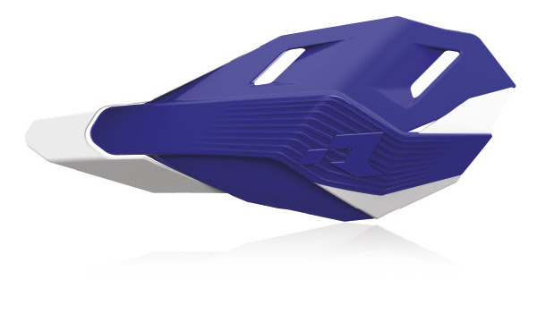 Protege-mains moto tout-terrain HP3 RTech bleu/blanc – Montage guidon/levier – RHP3ENDBLBN0