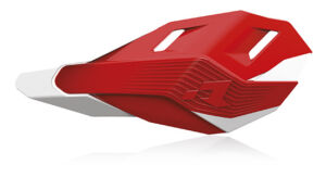 Protege-mains motocross/enduro rouge blanc – R’Tech RHP3ENDRSBN0 avec kit de montage inclus