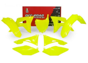 Kit plastique Honda CRF250 R I ME10 / CRF450 R (2017-2018) jaune fluo – R’Tech