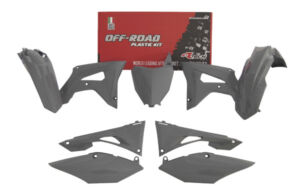 Kit plastique carénage Honda CRF250 R J / CRF450 R J 2019-2021 – R’Tech – 6 pièces gris
