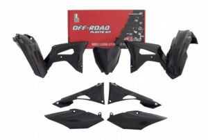 Kit plastique Honda CRF250R/450R/450L (2019-2021) – R’Tech Noir – 6 pièces