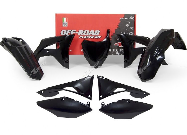 Kit plastique Honda CRF250 R I ME10 2018 – CRF450 R 2017/2018 Noir – R’Tech