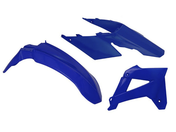 Kit plastique moto bleu 3 pièces – R’Tech RKITGASBL0402 – Carénage carénage adaptable