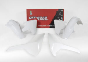 Kit plastique carénage Husqvarna FE 250/350/450/501, TE/TX 2017–2019 – R’Tech Blanc