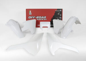 Kit plastique Husqvarna FE 250 / 350 / 450 / 501 / TE 250 / 300 (2017-2019) – R’Tech Blanc