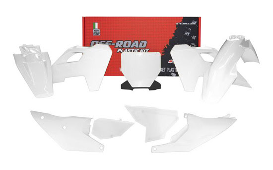 Kit plastique carénage Husqvarna FC/TC 2023 – R’Tech Blanc – 7 pièces