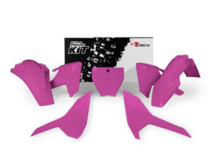 Kit plastique carénage Husqvarna fluo rose – R’Tech RKITHSQFU0516