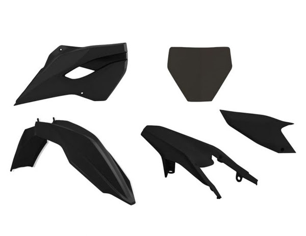 Kit plastique carénage Husqvarna FC/TC 125-250-350-450 (2014-2016) noir – R’Tech