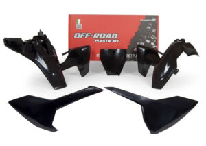 Kit plastique carénage moto 5 pièces noir – R’Tech RKITHSQNR0585