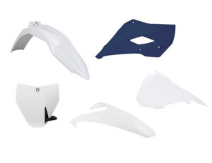 Kit plastique Husqvarna TC 85 2014–2017 (14/17, 16/19) – R'Tech 5 pièces blanc bleu