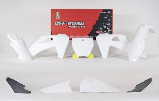 Kit plastique moto Husqvarna TC FC FS 125 à 450 – 2019 à 2022 – R’Tech – 6 pièces