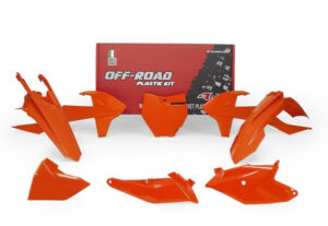Kit plastique KTM SX85 (2018-2023) carénage 6 pièces – R’Tech orange fluo