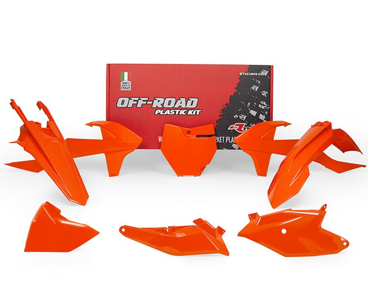 Kit plastique pour KTM SX85 (2018-2023) – 6 pièces Orange – R’Tech