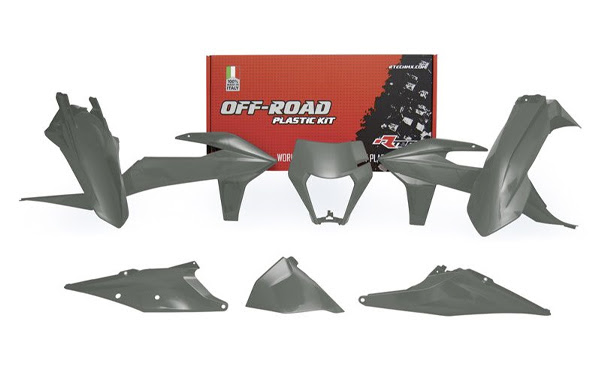 Kit plastique KTM Enduro EXC150 EXC250 EXC300 EXC350 EXC450 EXC500 2020 à 2023 – R’Tech gris quantum