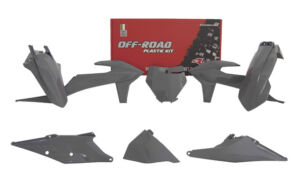 Kit carénage plastique 6 pièces gris Quantum KTM SMR450 SX125-450 2019-2022 – R’Tech