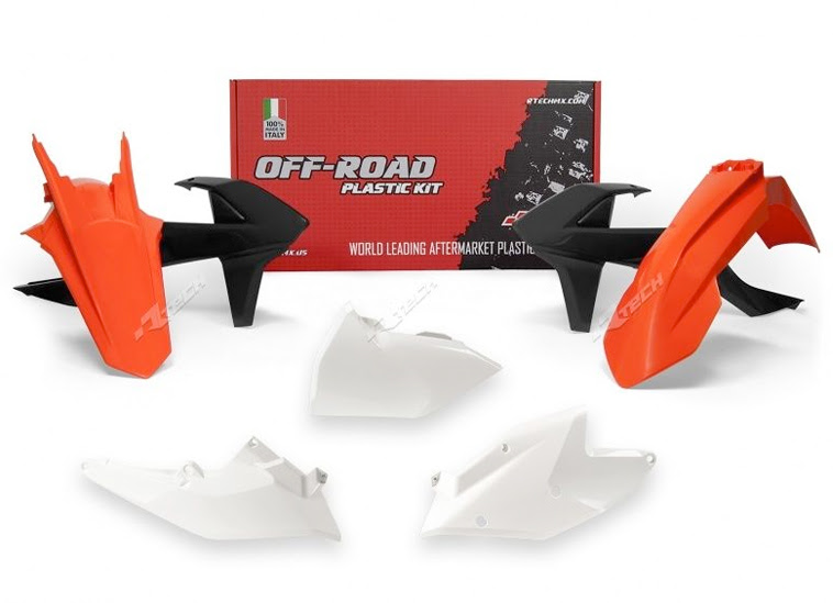 Kit plastique 5 pièces KTM EXC EXCF XC-W 125 à 500 (2017-2018) – R’Tech RKITKTMOEM418