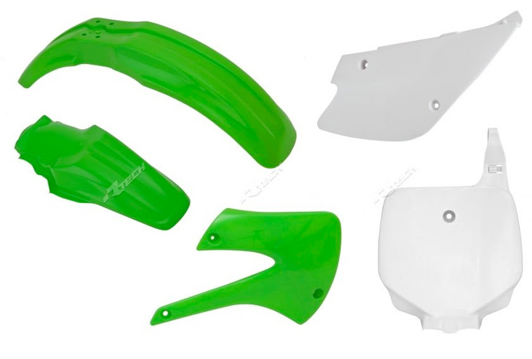 Kit plastique Kawasaki KX85 (17”/14”) 2001-2013 – R’Tech 420 KX085A