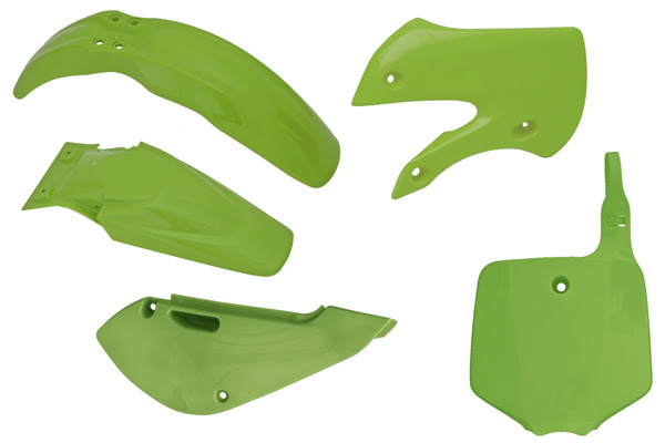 Kit plastique Kawasaki KX65 2001–2022 – R’Tech – Carénage vert renforcé
