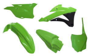 Kit plastique Kawasaki KX85 (2014–2021) 17”/14” – R’Tech 420 KX085A