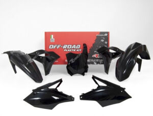 Kit plastique Kawasaki KX250 F KX250Y 2017-2020 – carénage noir – R’Tech