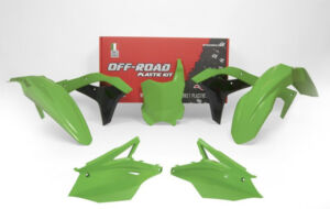 Kit plastique Kawasaki KX250 F KX250Y (2017-2020) – R’Tech Vert-Noir