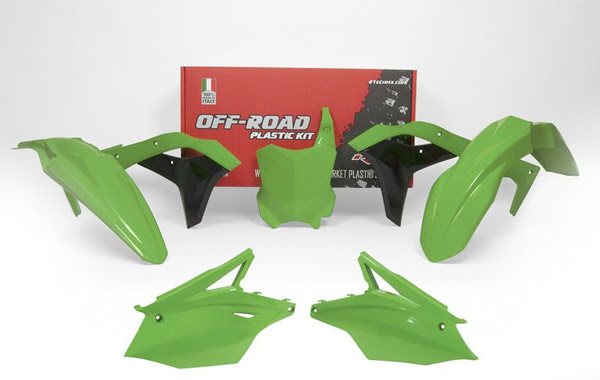 Kit plastique Kawasaki KX250 F KX250Y (2017-2020) – R’Tech Vert-Noir